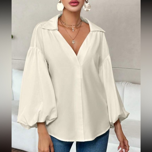 Luxe lantern sleeve blouse - Picture 11 of 15